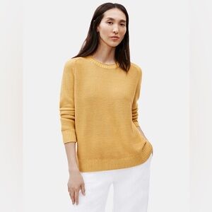 Eileen Fisher Organic cotton Mustard Women's Sweater